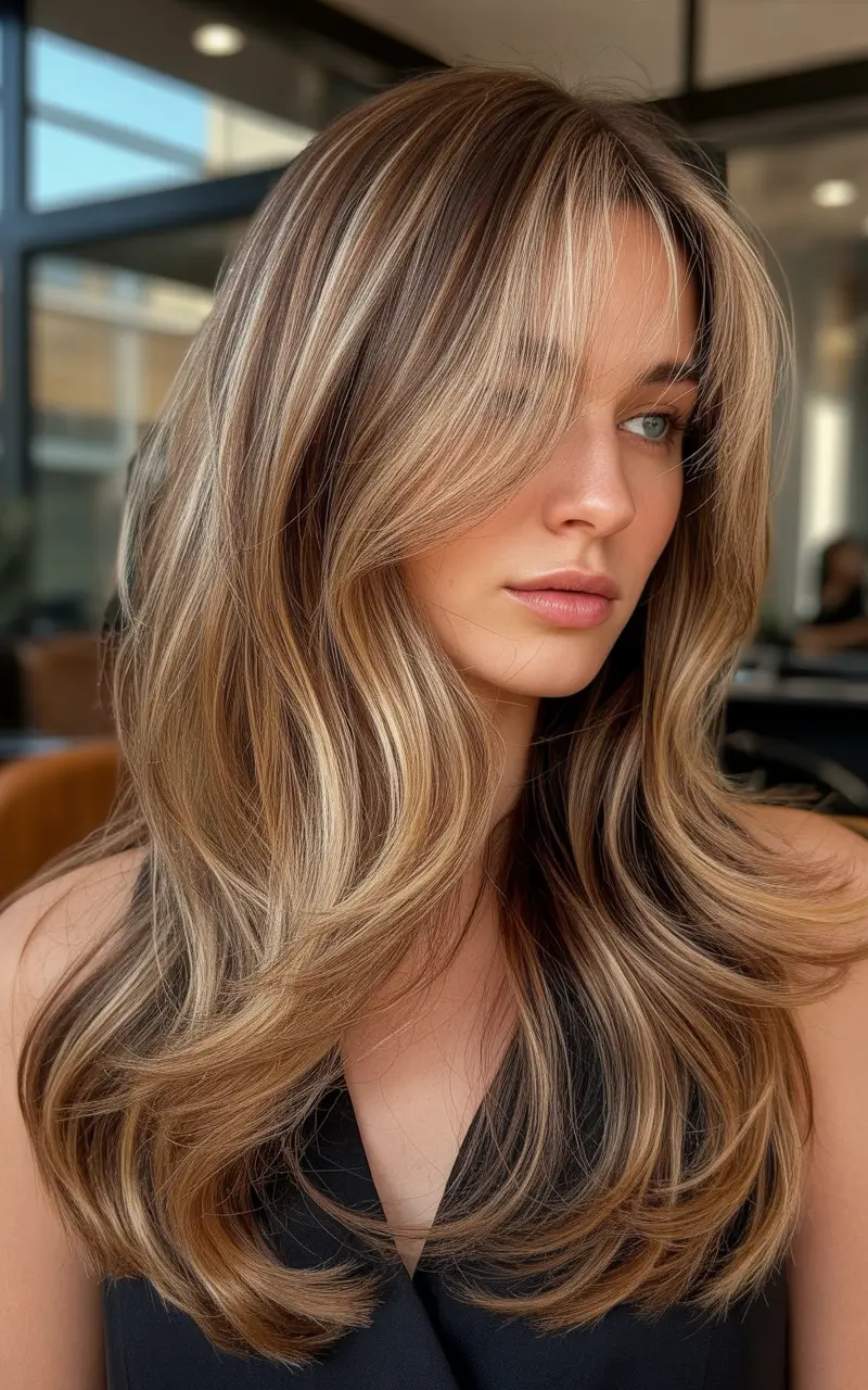 October hair color 2025 Hazelnut Blonde Blend