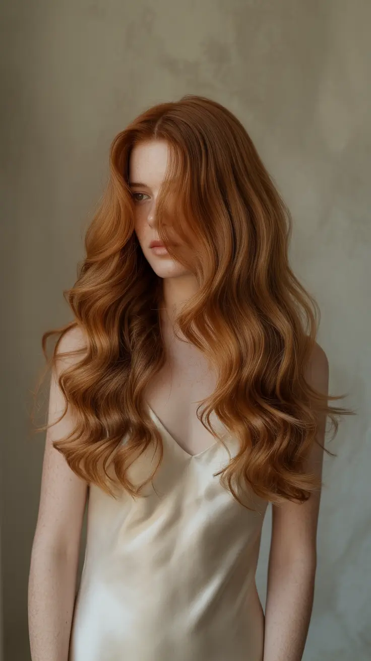 October hair color 2025 Cinnamon Copper Curls