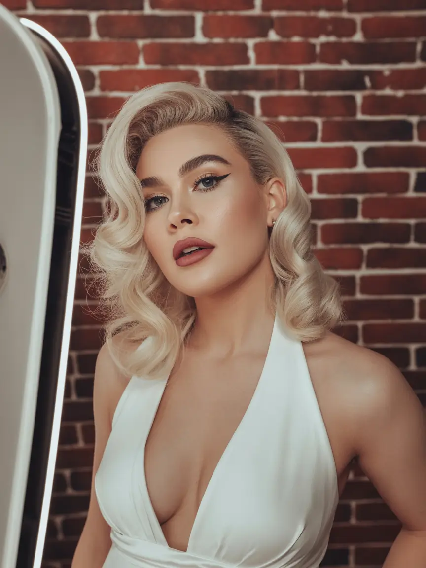 October hair color 2025 Hollywood Platinum Waves