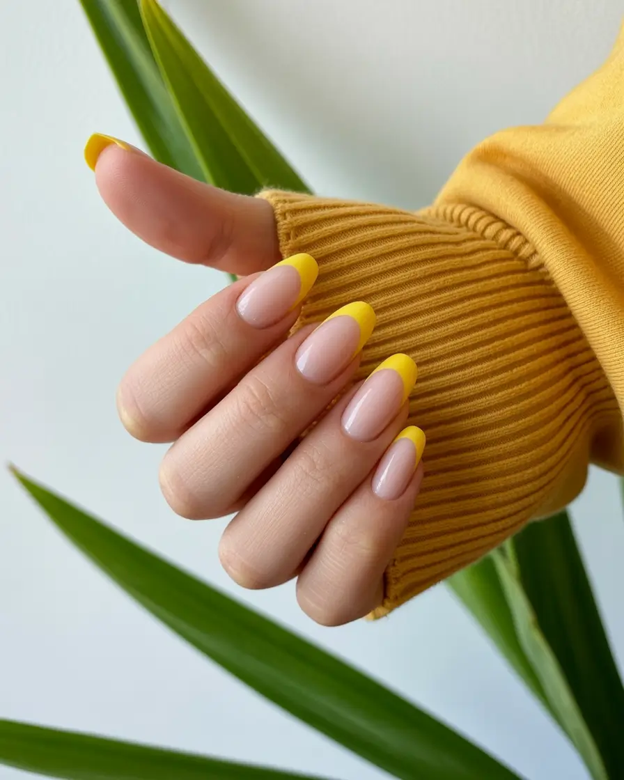 Sunshine French for Gloomy Days + cute and fun fall nails 2025