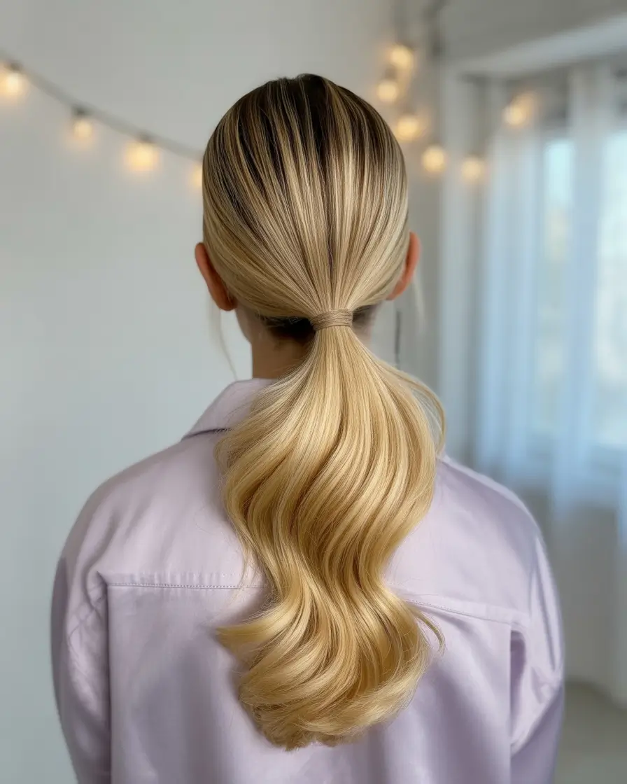 easy fall hairstyles 2025 Sleek Low Ponytail