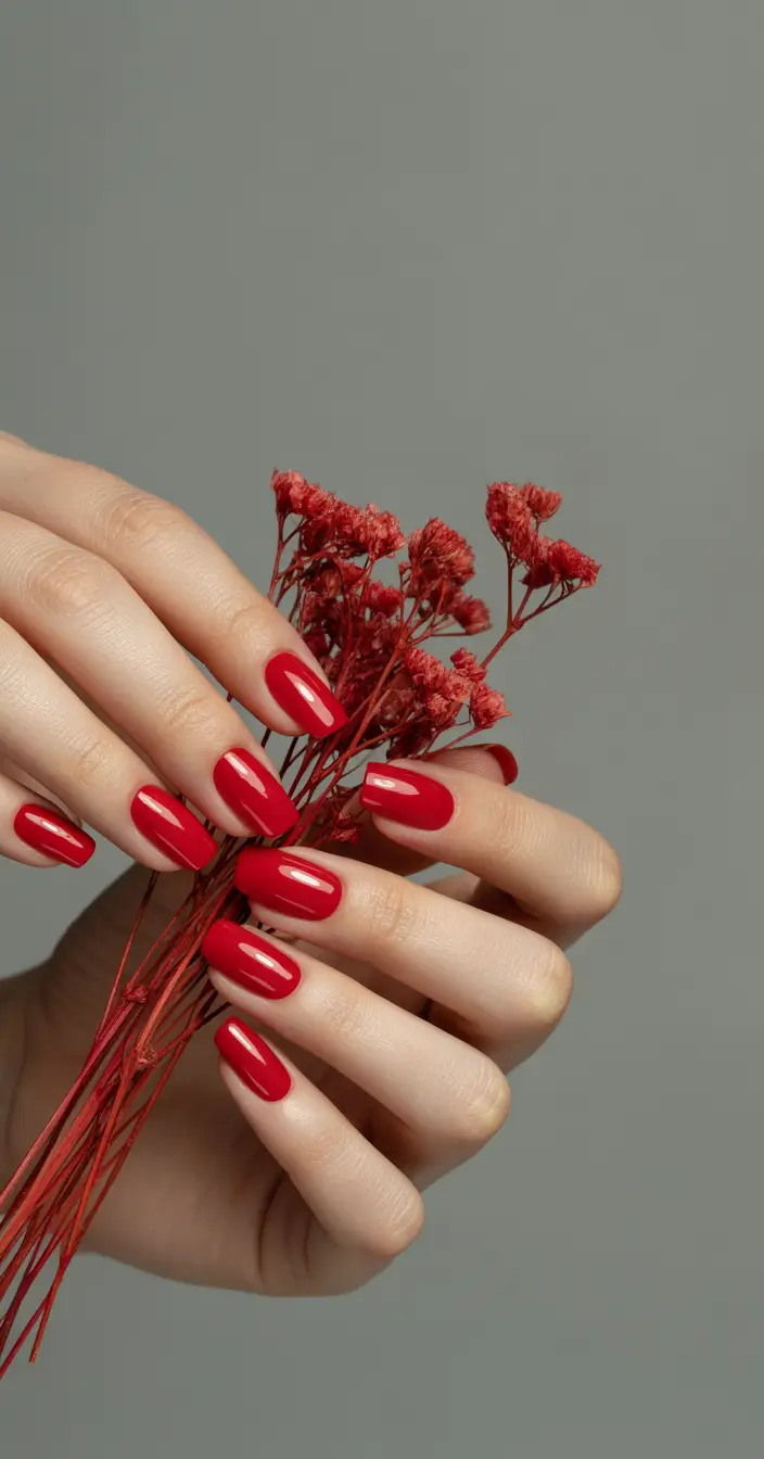 Fall 2025 Nail Color Ideas for Women Over 50 Bold Red Confidence