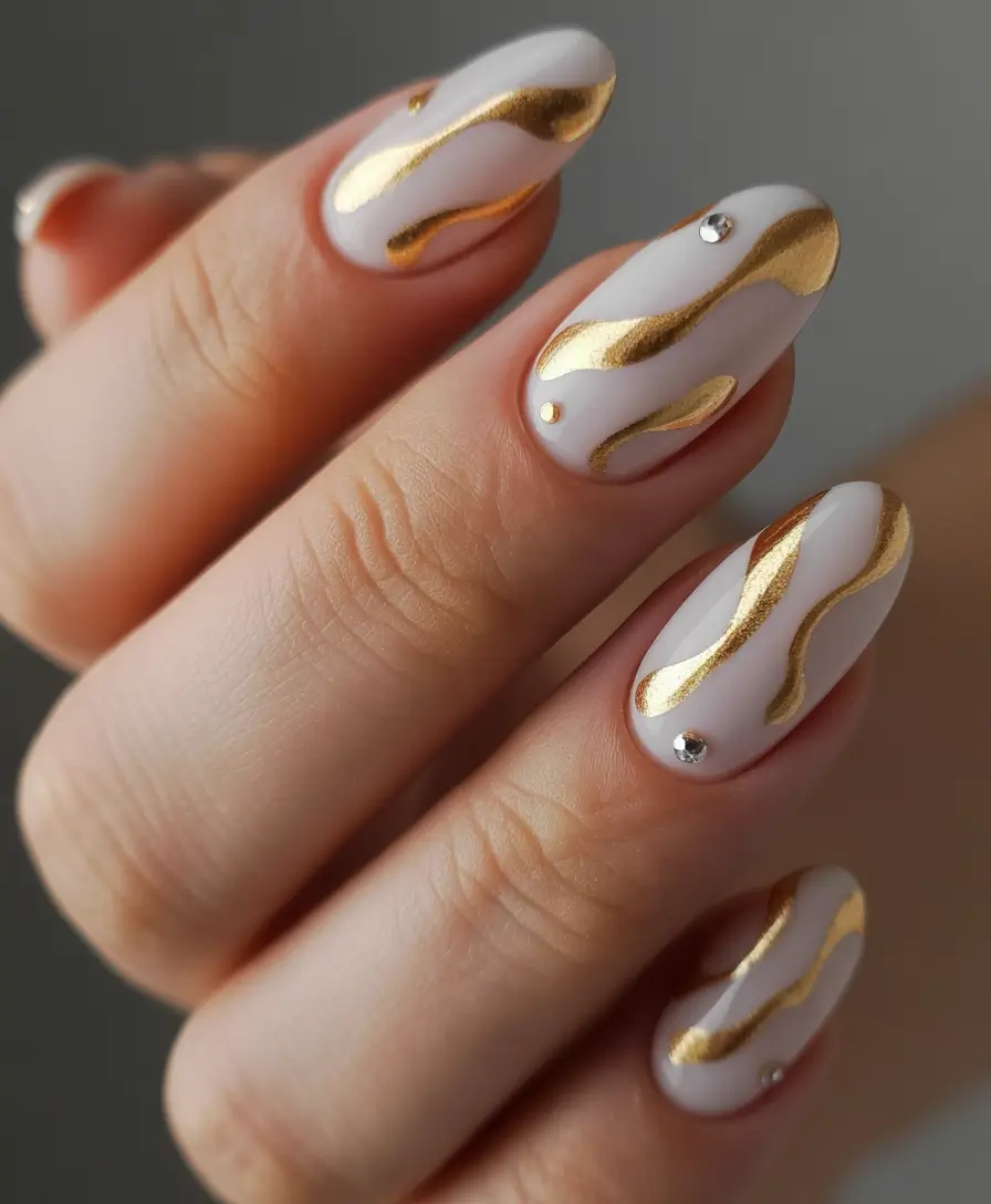 Fall 2025 Nail Color Ideas for Women Over 50 Golden Waves of Glamour