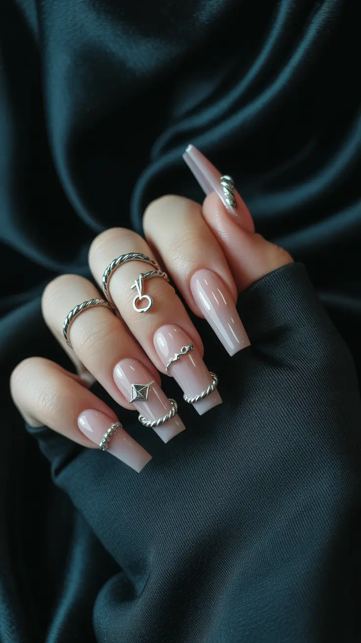 Fall-3D-Nail-Art-2025-Silver-Accented-Minimalism