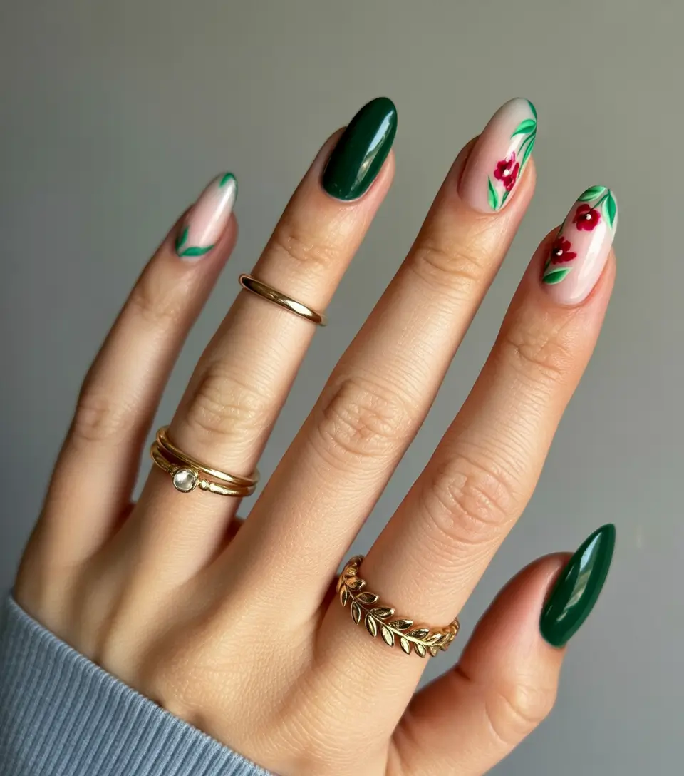 fall-acrylic-nails-short-and-long-ideas-2025-emerald-garden