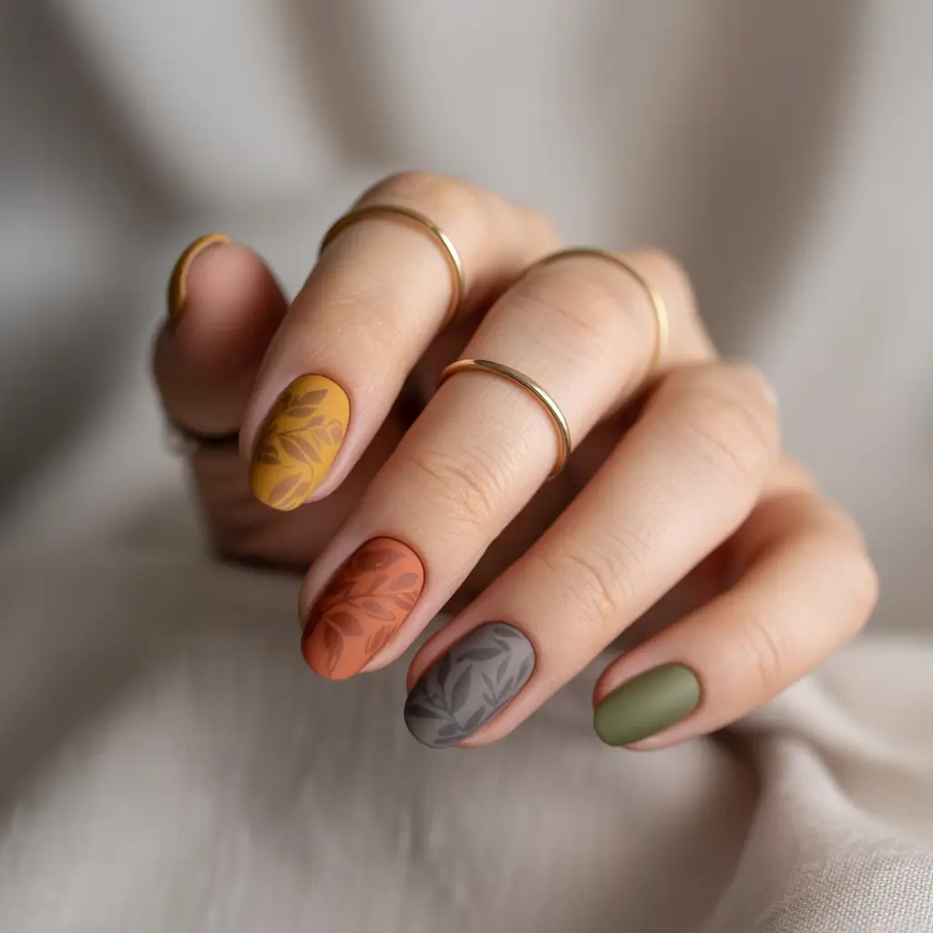 fall-acrylic-nails-short-and-long-ideas-2025-muted-forest-palette