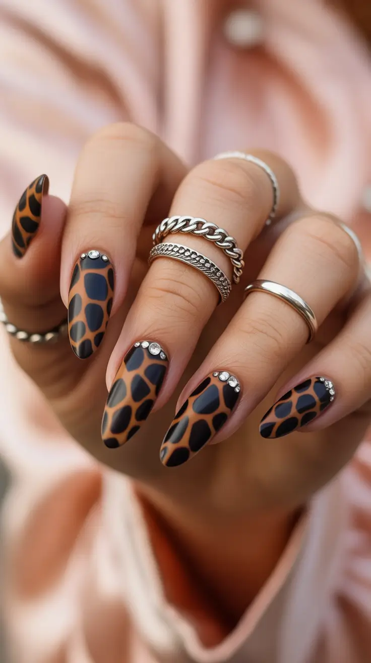 Fall Animal Print Nails 2025 Luxury Safari Nails