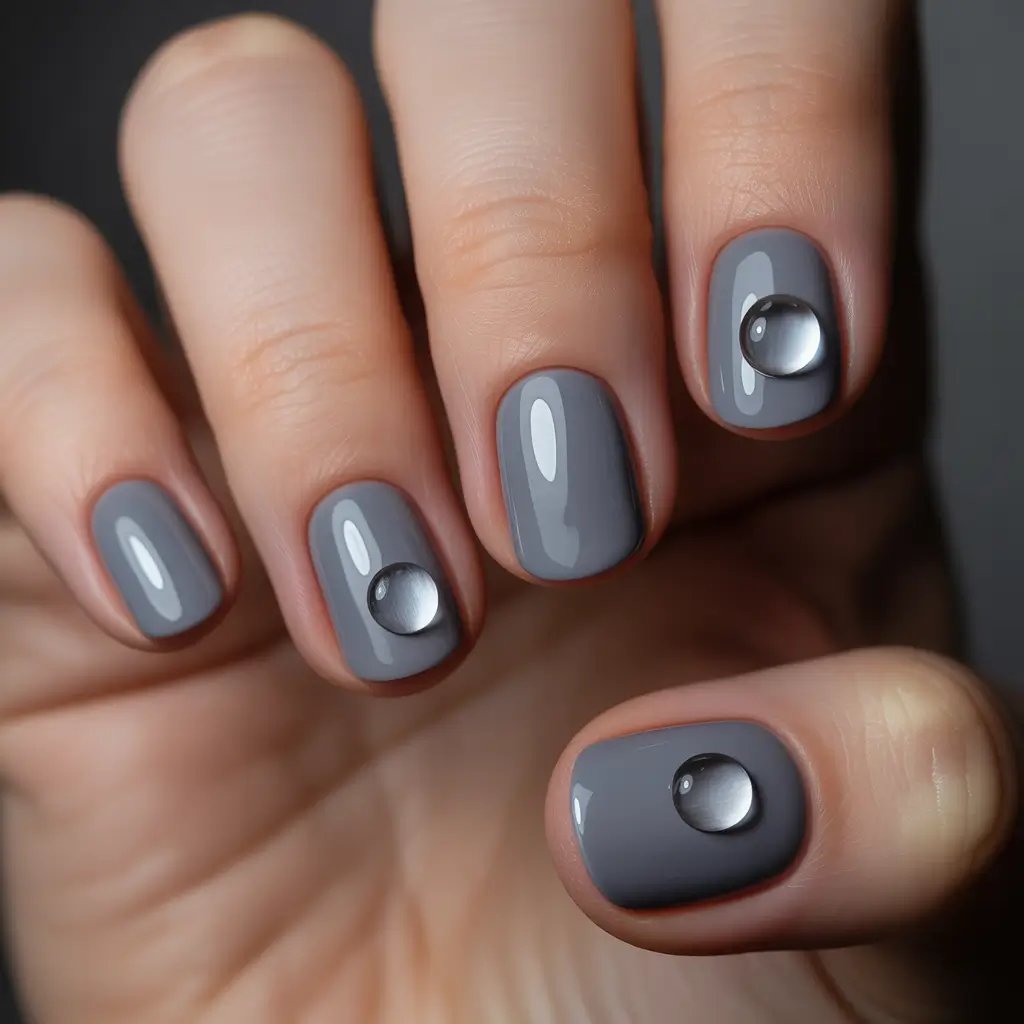 Fall Drip Nails 2025 Minimalist Raindrops