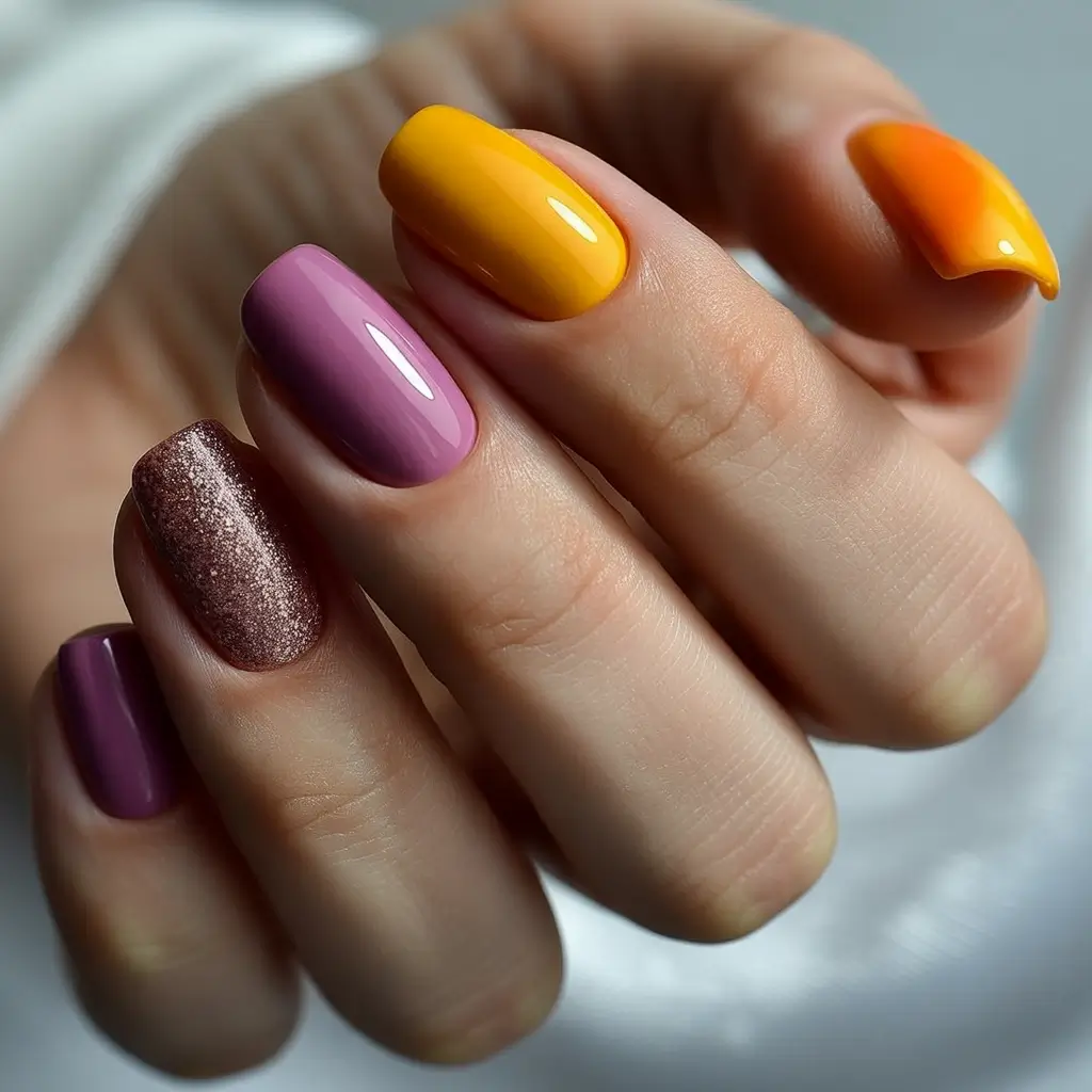 fall manicure 2025 Harvest Mix and Match