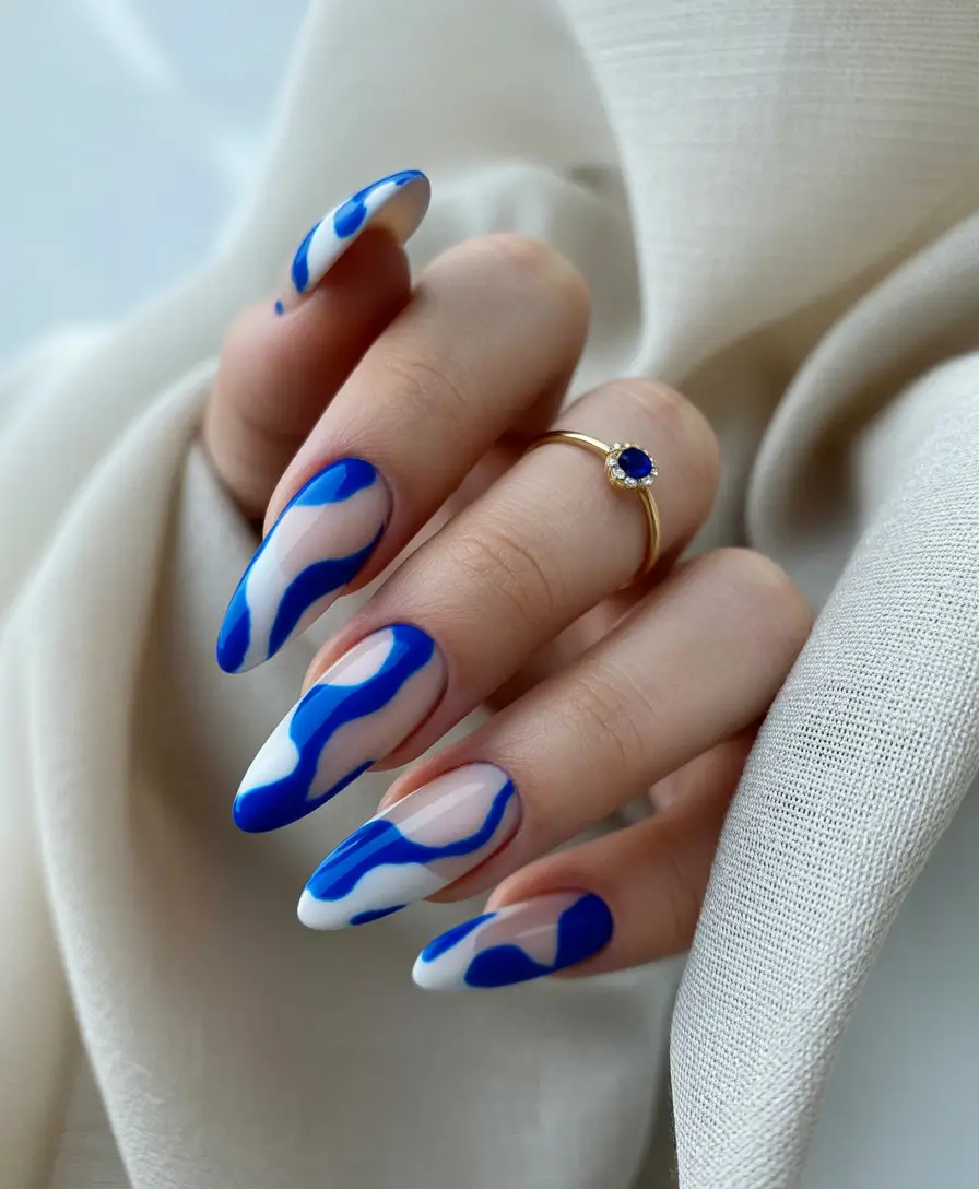 fall-manicure-2025-Electric-Blue-Abstract-Energy