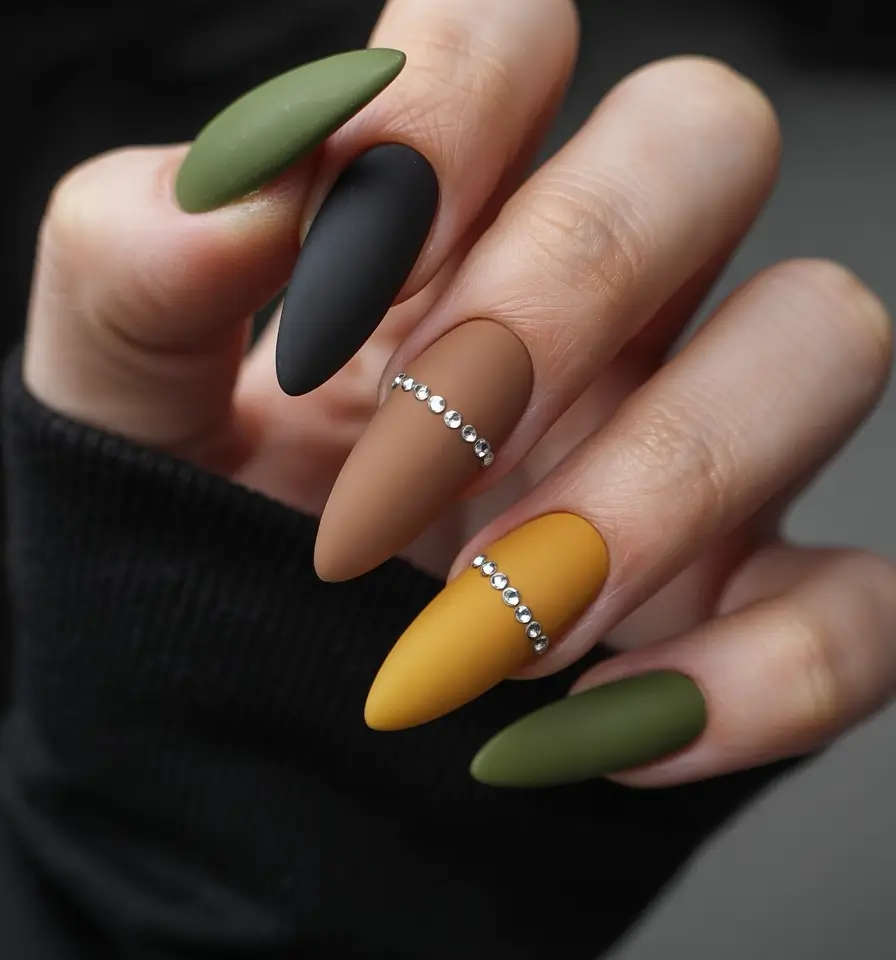 minimalist-fall-nails-2025-Earthy-Tones-with-Matte-Almond-Shapes