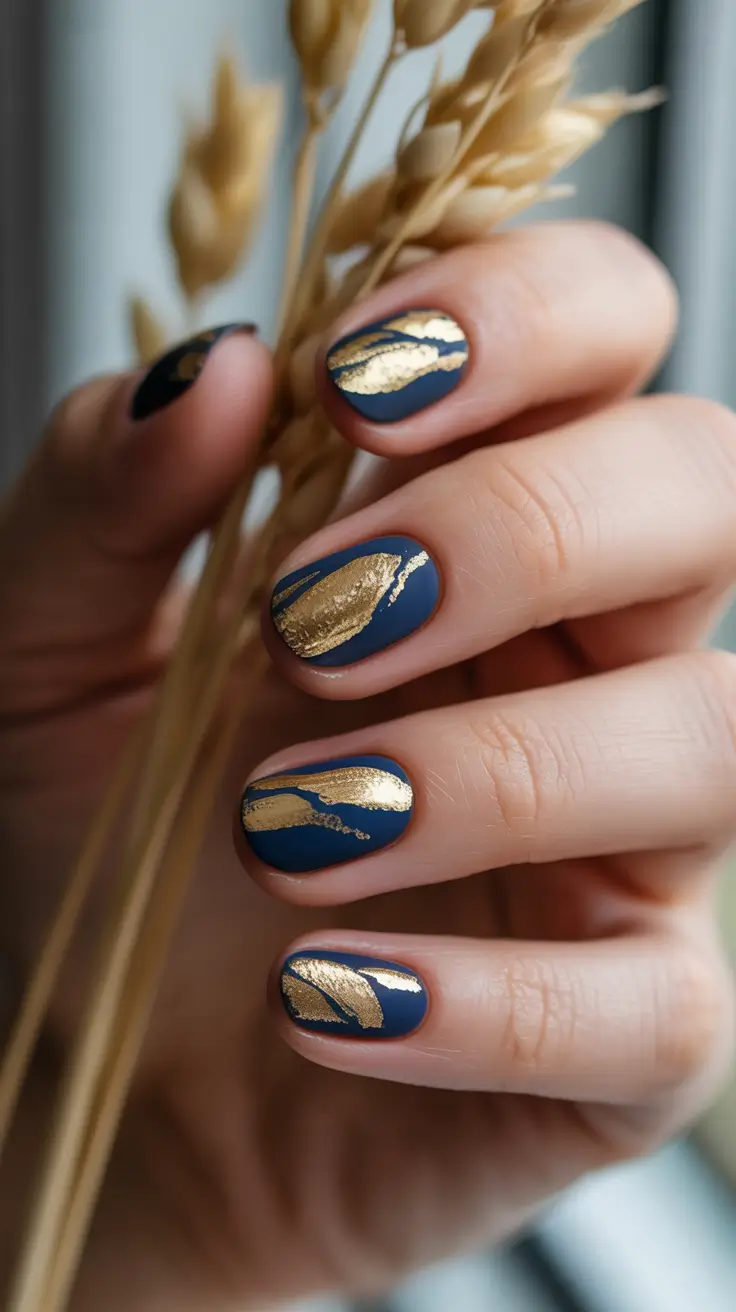 Navy Blue Fall Nail Ideas for 2025 – Elegant & Trendy Designs