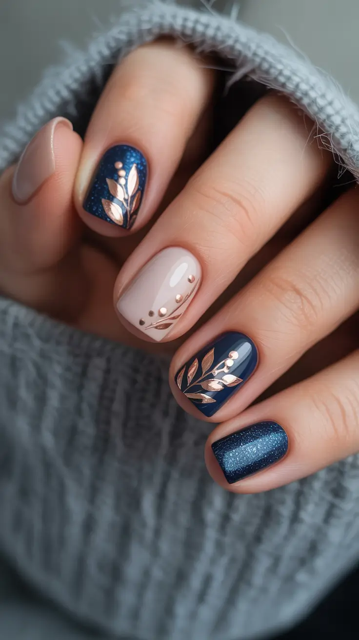 Navy Blue Fall Nail Ideas for 2025 – Elegant & Trendy Designs
