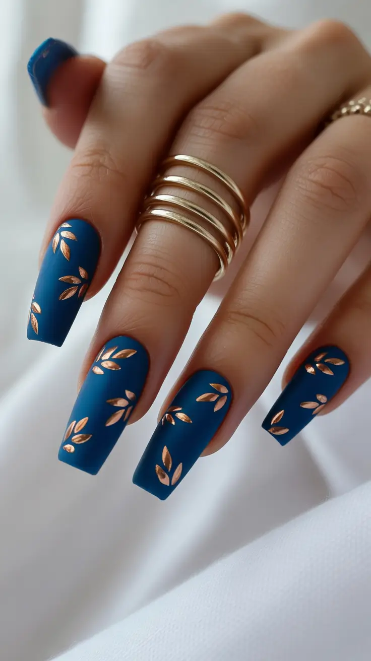 Navy Blue Fall Nail Ideas for 2025 – Elegant & Trendy Designs