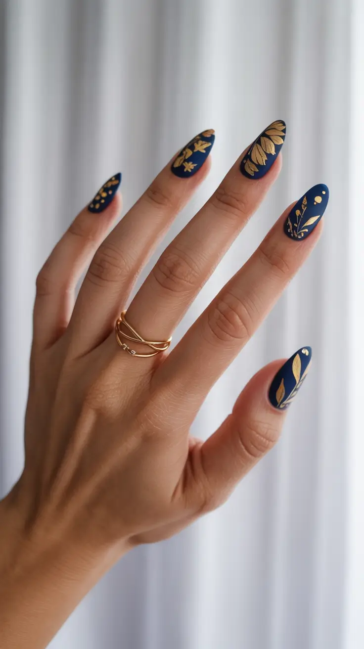 Navy Blue Fall Nail Ideas for 2025 – Elegant & Trendy Designs