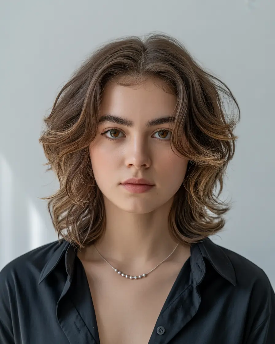 October-haircuts-2025-Soft-Shaggy-Bob-with-Natural-Texture