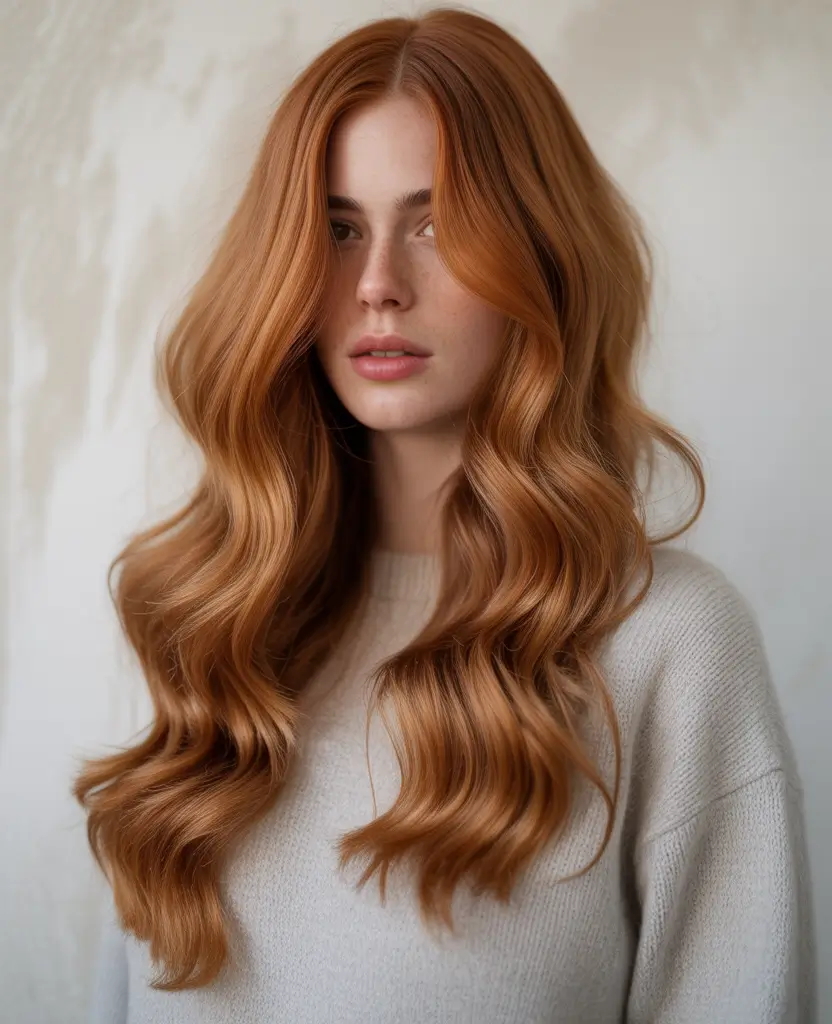 October haicuts 2025 Copper Waves for Autumn Glow
