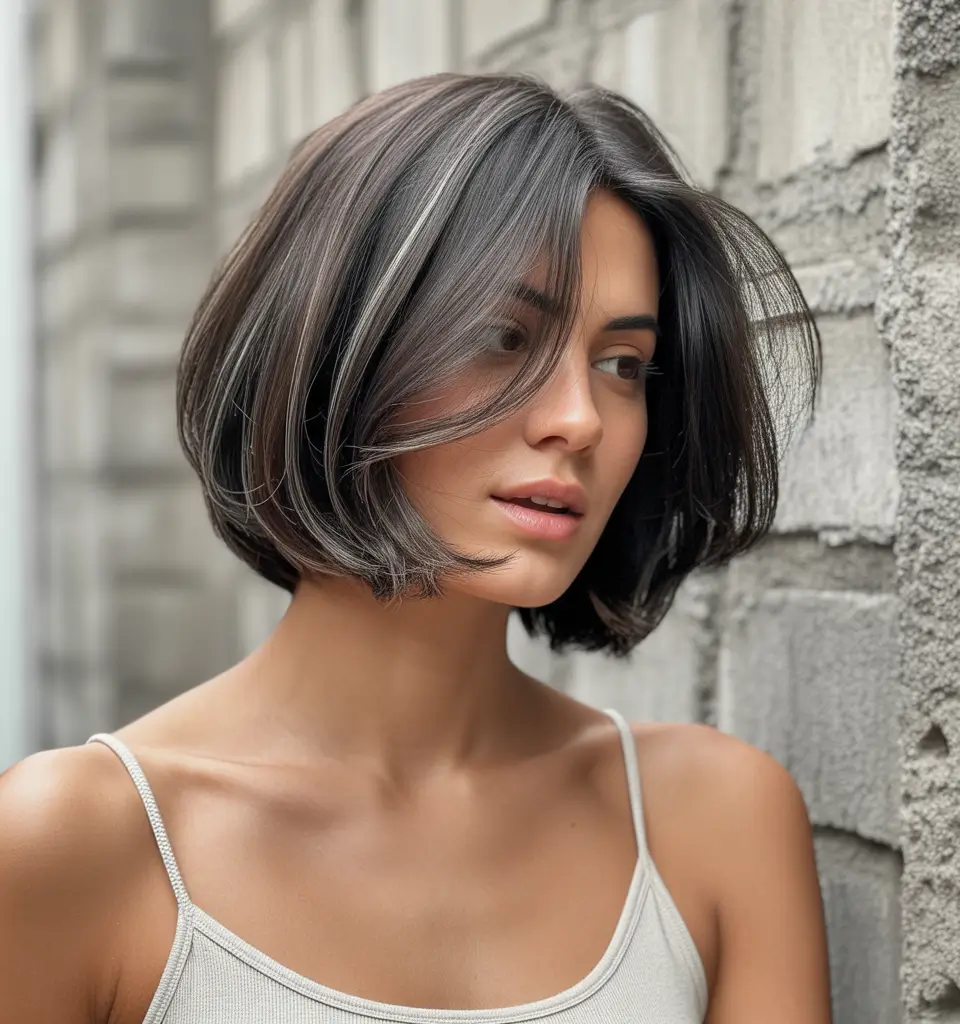 October-haircuts-2025-Polished-Bob-with-Subtle-Highlights