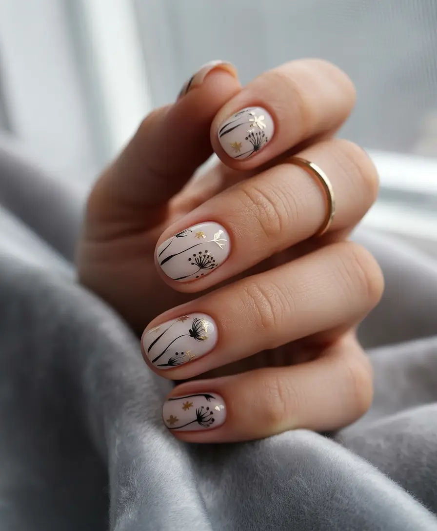 short fall nails Dandelion Wishes