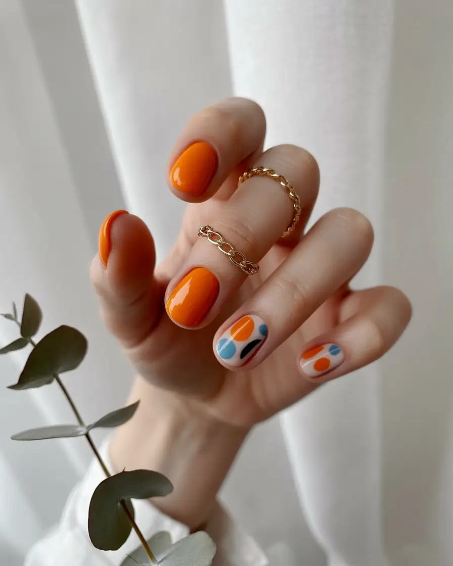 short fall nails trends 2025 Retro Pop Dots