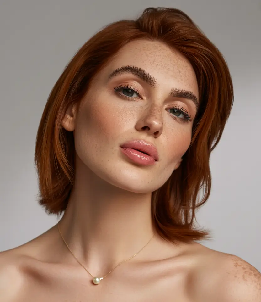 Warm fall hair color 2025 Classic Russet Bob