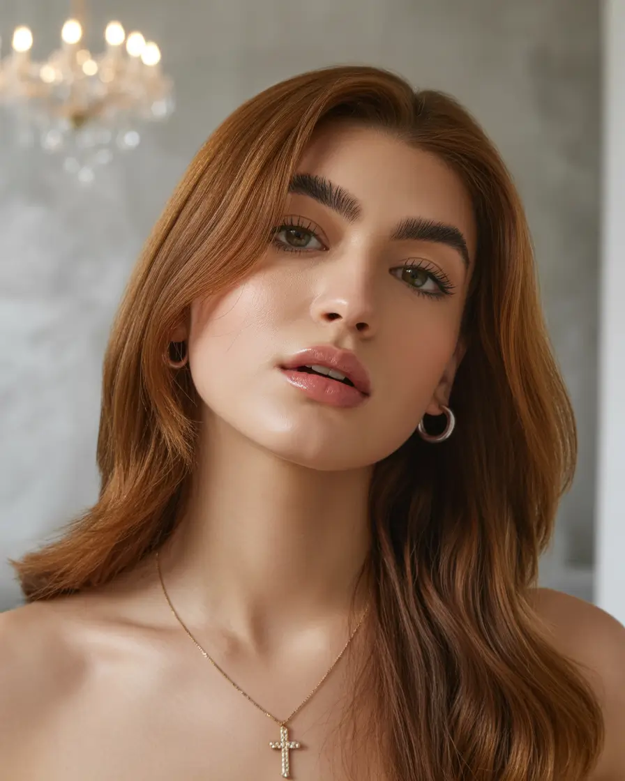 Warm fall hair color 2025 Classic Copper Shine
