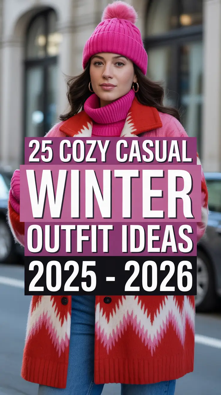 Cozy Casual Winter Outfit Ideas 2025 - 2026 to Keep You Warm, Stylish, and Effortless