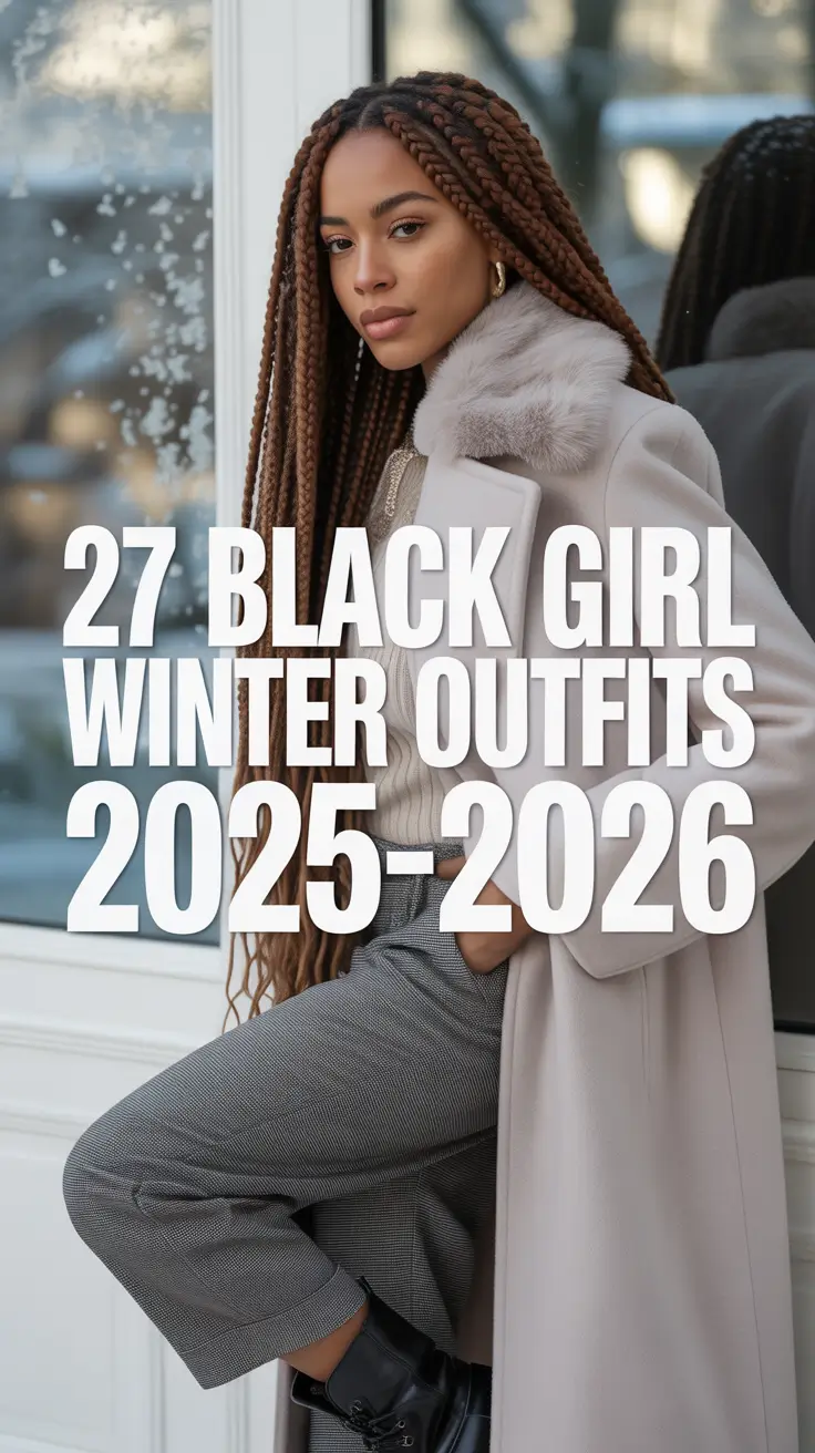 Black Girl Winter Outfits 2025–2026: Street Style, Layers & Cold-Weather Elegance