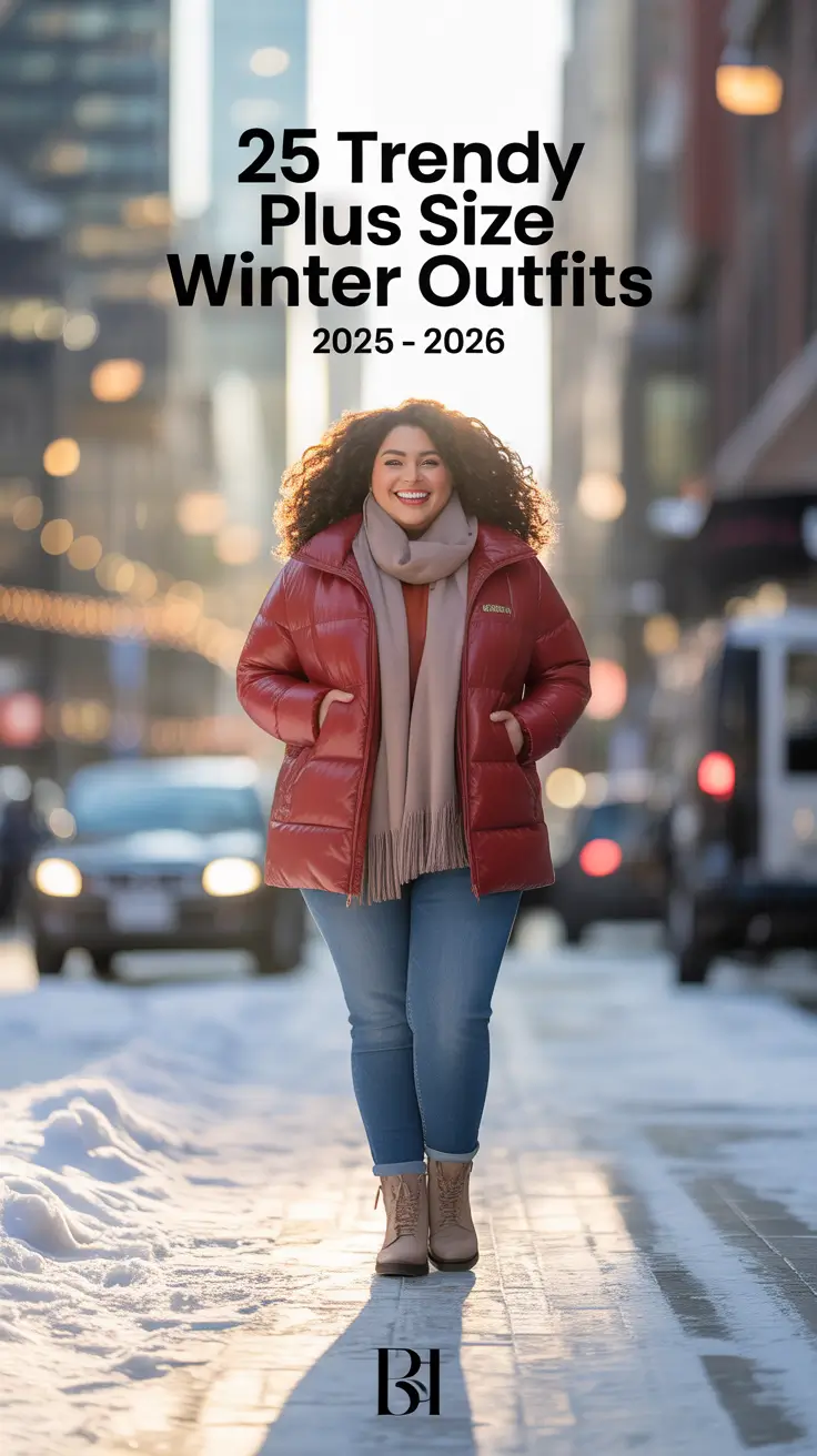 Trendy Plus Size Winter Outfits 2025 – 2026: Cold Weather Looks You’ll Actually Want to Wear