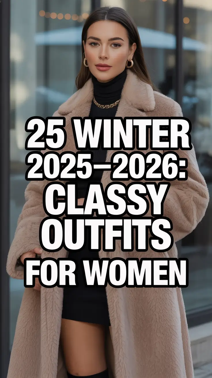 Winter 2025–2026: Classy Outfits for Women to Stay Chic and Elegant All Season
