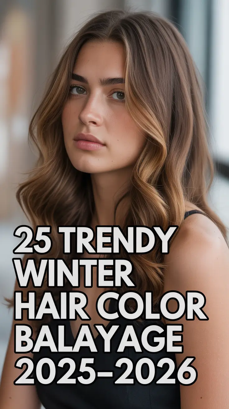 Trendy Winter Hair Color Balayage 2025–2026: Bright & Chic Ideas for Brunettes and Blondes