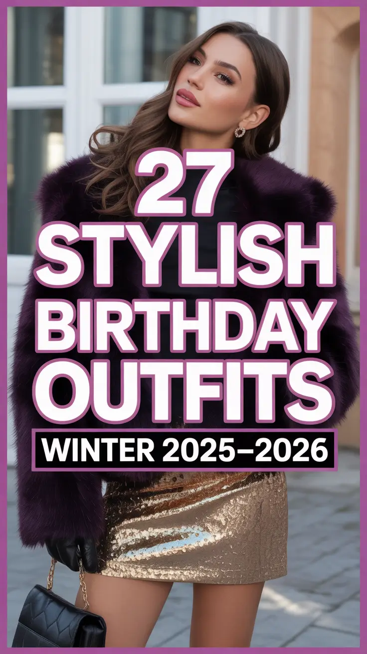 Stylish Birthday Outfits Winter 2025–2026: Classy, Cute & Inspo Aesthetic Ideas for Women