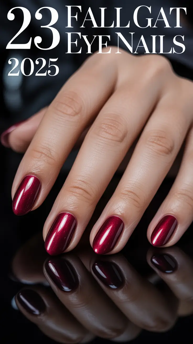 Trendy Fall Glitter Nails 2025: Fresh Cat Eye Designs and Seasonal Ideas