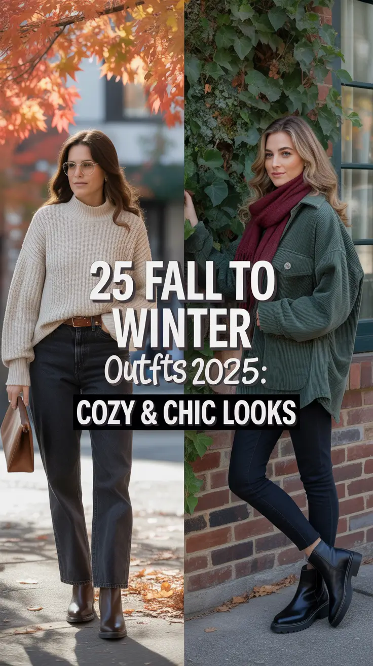 Fall to Winter Outfits 2025: Cozy & Chic Looks for Every Mood