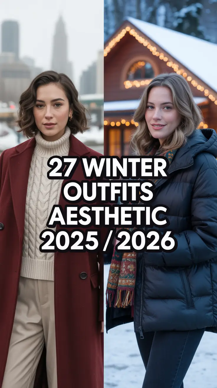 Winter Outfits Aesthetic 2025-2026: Bold Looks for Cool Weather Style