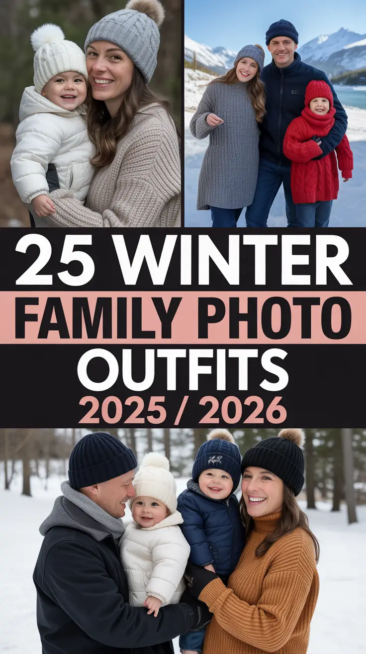 Best Winter Family Photo Outfits 2025-2026: Cozy, Stylish & Neutral Looks for Outdoor and Indoor Sessions