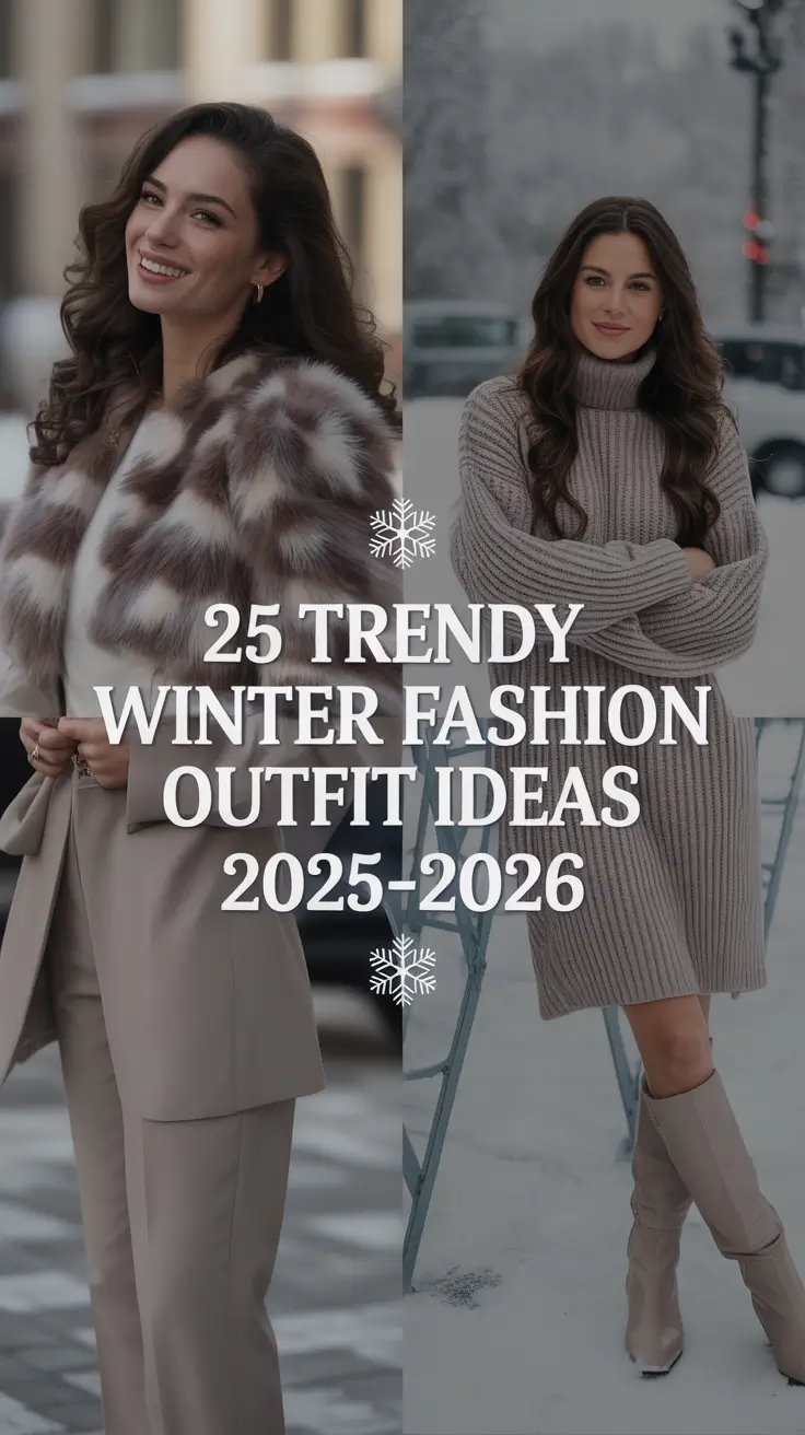 Trendy Winter Fashion Outfit Ideas 2025 - 2026 for Every Style Mood