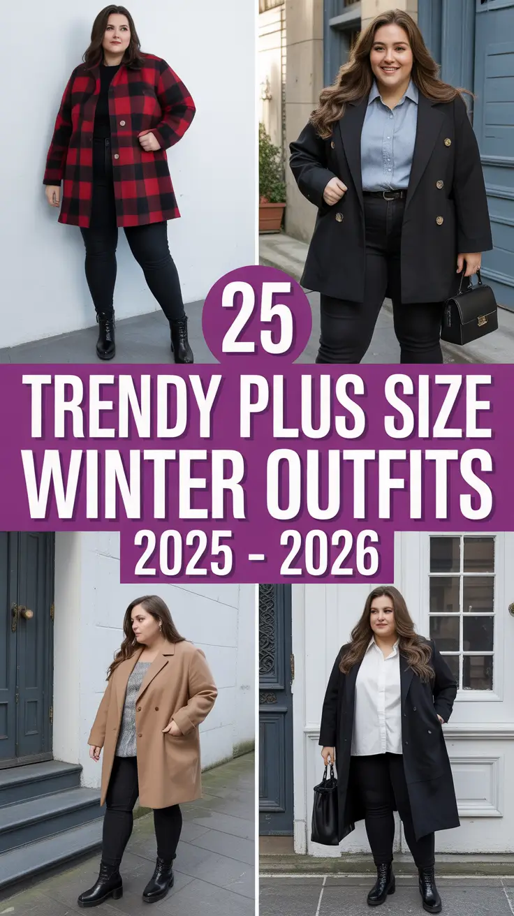 Trendy Plus Size Winter Outfits 2025 – 2026: Cold Weather Looks You’ll Actually Want to Wear