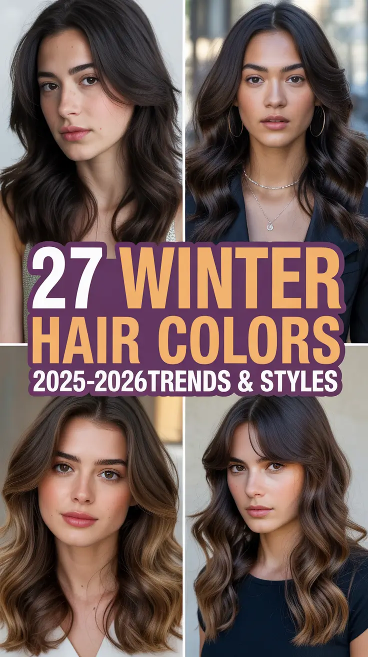 Winter Hair Colors 2025–2026 Trends & Styles: Bright & Cool Ideas for Every Season