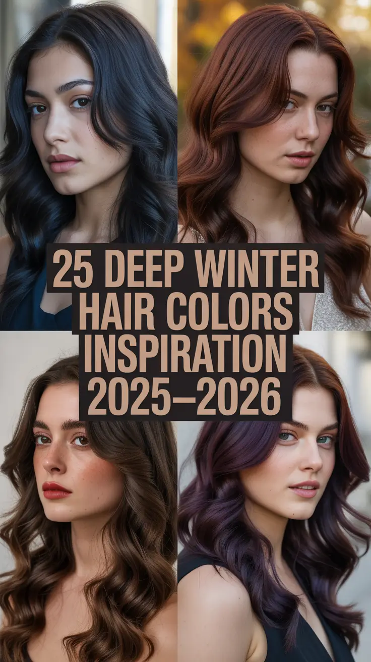 Deep Winter Hair Colors Inspiration 2025–2026: Best Ideas and Trends
