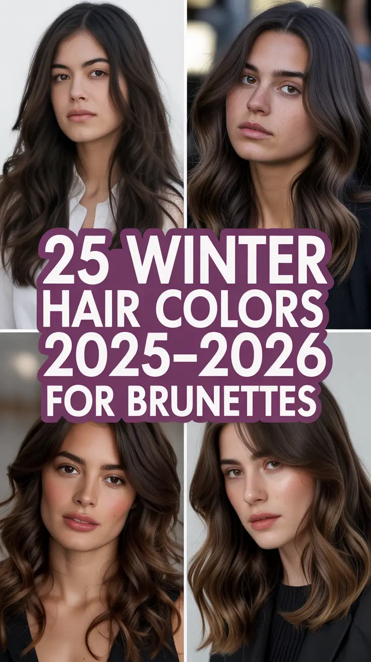 Winter Hair Colors 2025–2026 for Brunettes: Balayage, Dark Brown & More