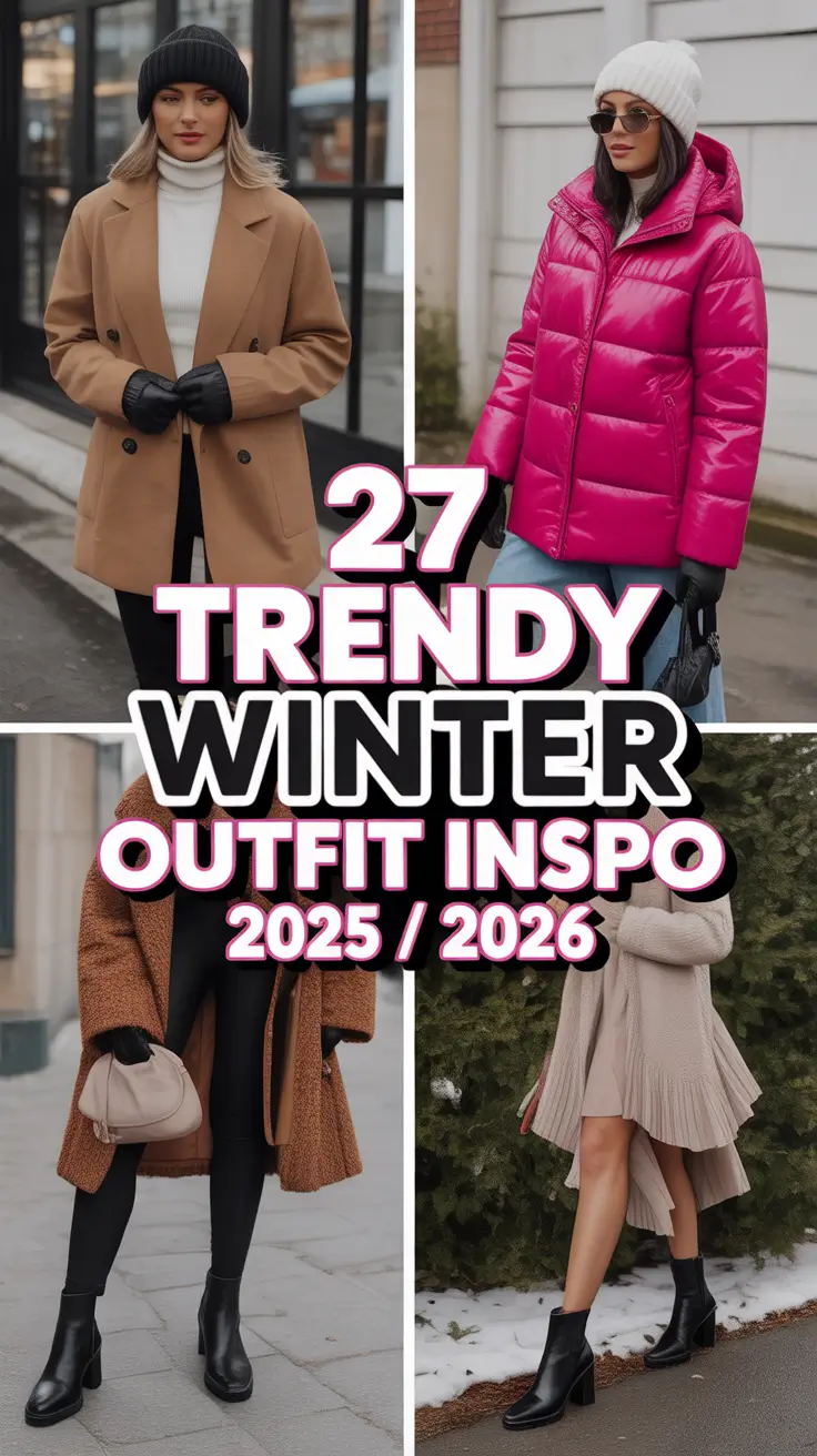 Trendy Winter Outfit Inspo 2025/2026: Casual Chic, Street Style & Cold-Weather Fashion
