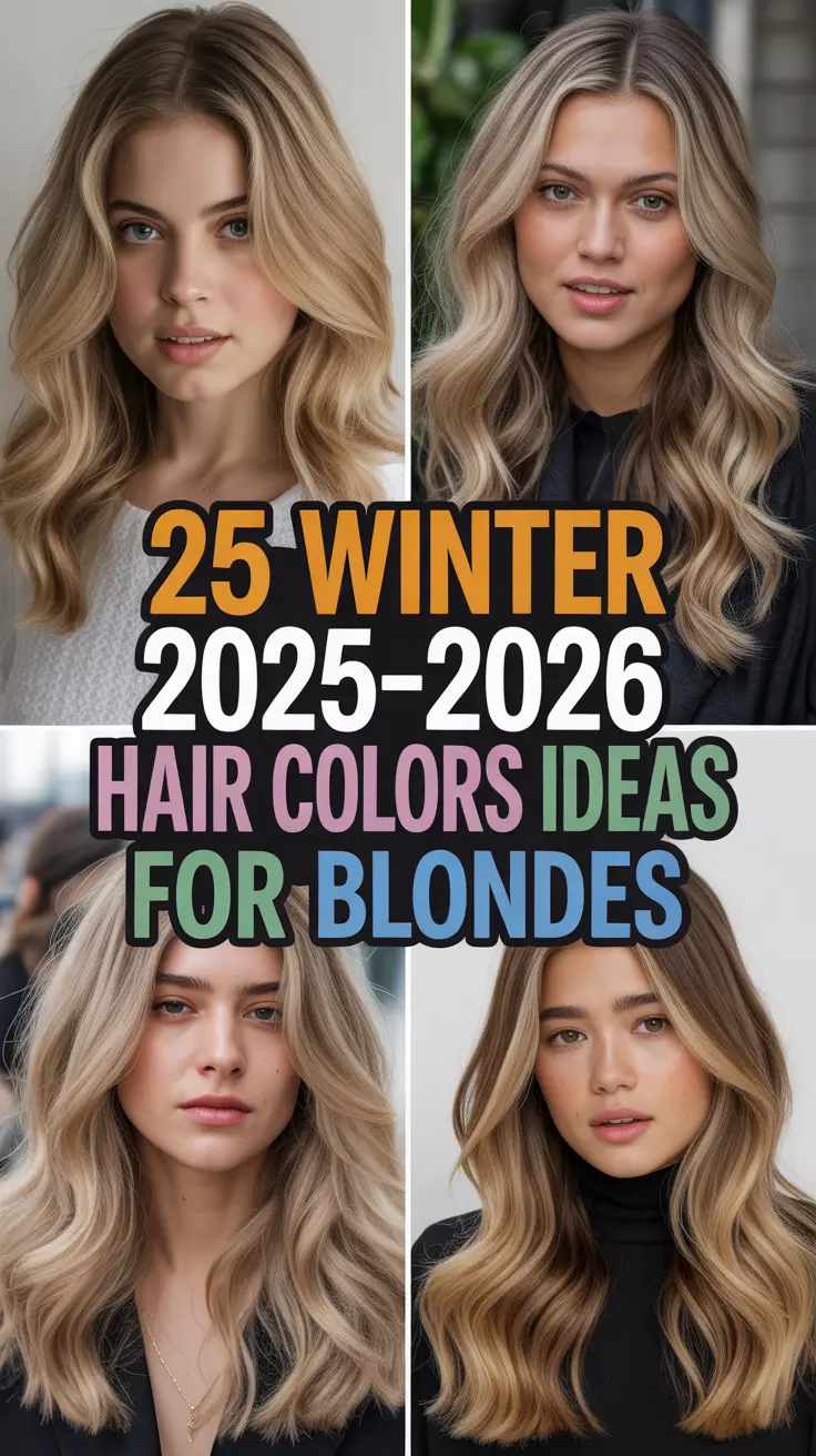 Winter 2025–2026 Hair Colors Ideas for Blondes: Trendy & Fresh Looks