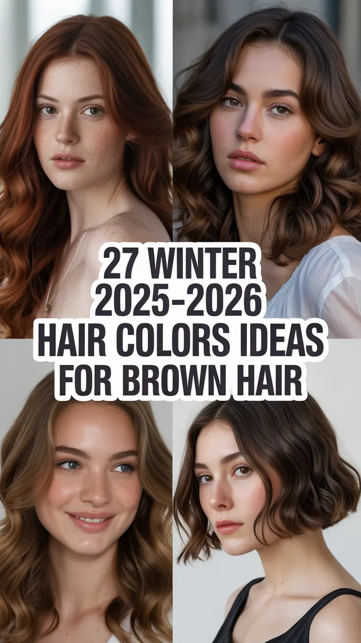 Winter 2025–2026 Hair Colors Ideas for Brown Hair: Trendy, Pretty & Low Maintenance Looks