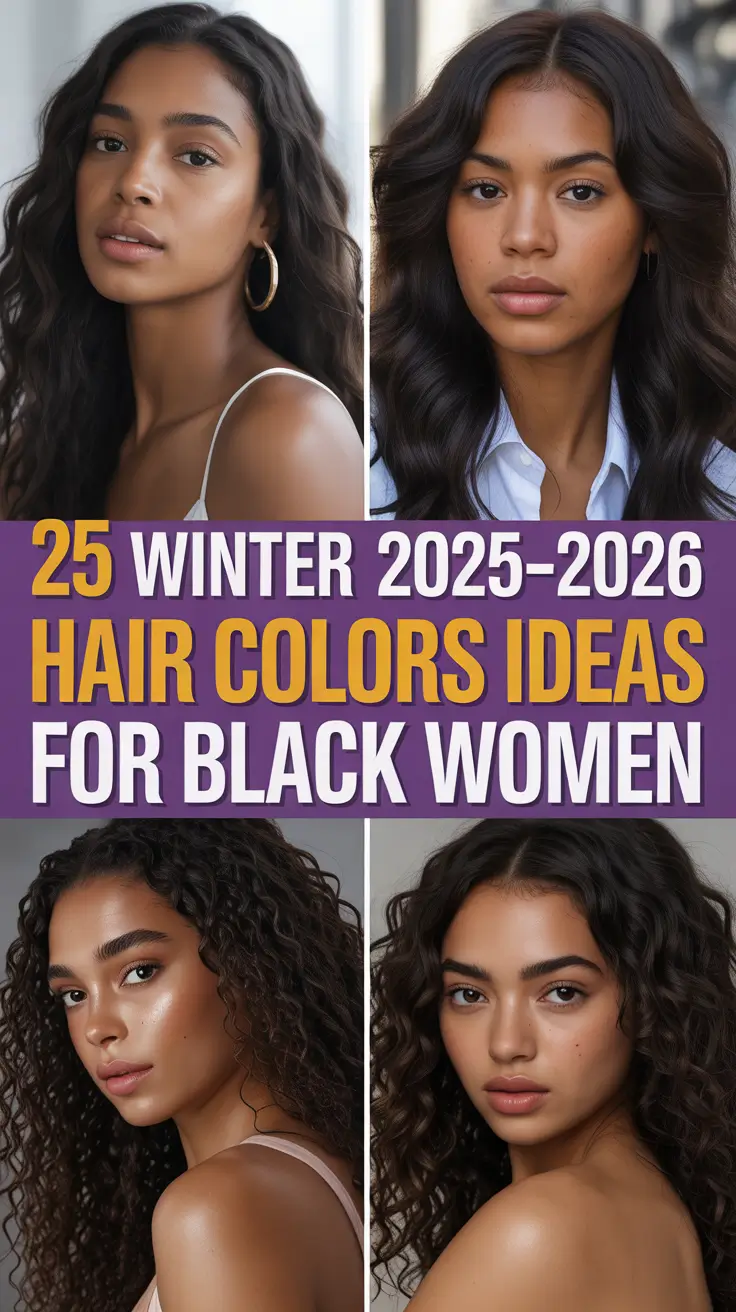 Winter 2025–2026 Hair Colors Ideas for Black Women: Trending, Classy & Vibrant Looks