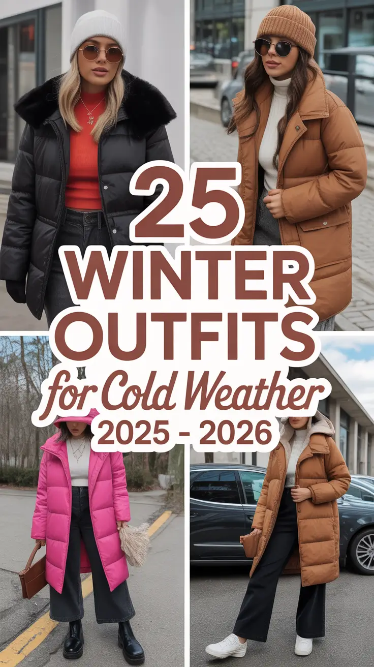 Winter Outfits for Cold Weather 2025 - 2026: Classy, Casual & Street Style Inspiration