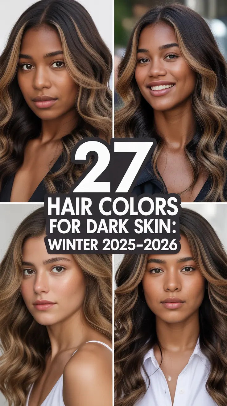 Hair Colors for Dark Skin: Winter 2025–2026 – Bold & Beautiful Ideas for Women