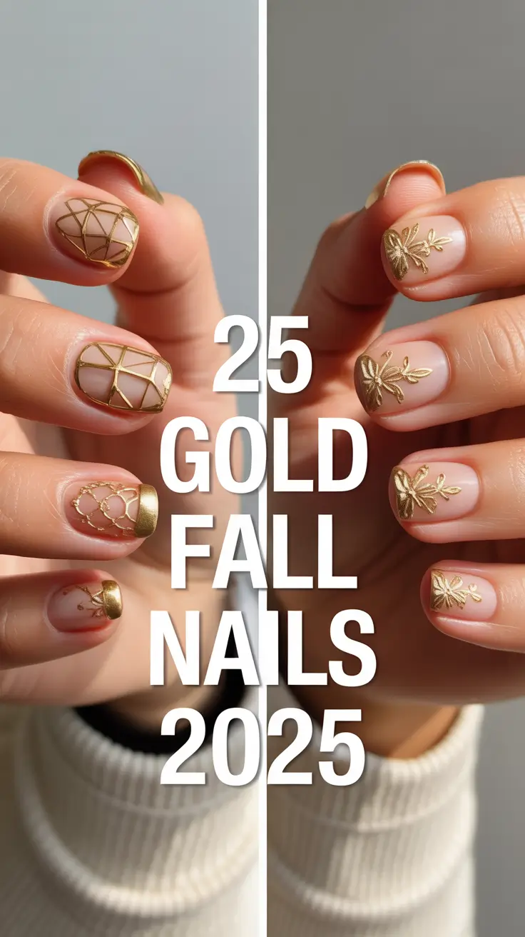 Gold Fall Nails 2025: Stunning Designs and Inspo for the Season
