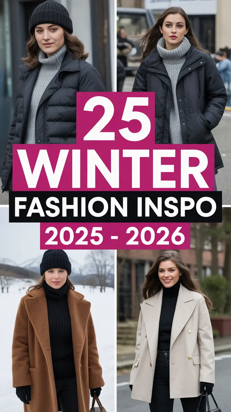 Winter Fashion Inspo 2025 - 2026: Classy, Casual & Aesthetic Outfits for Cold Days