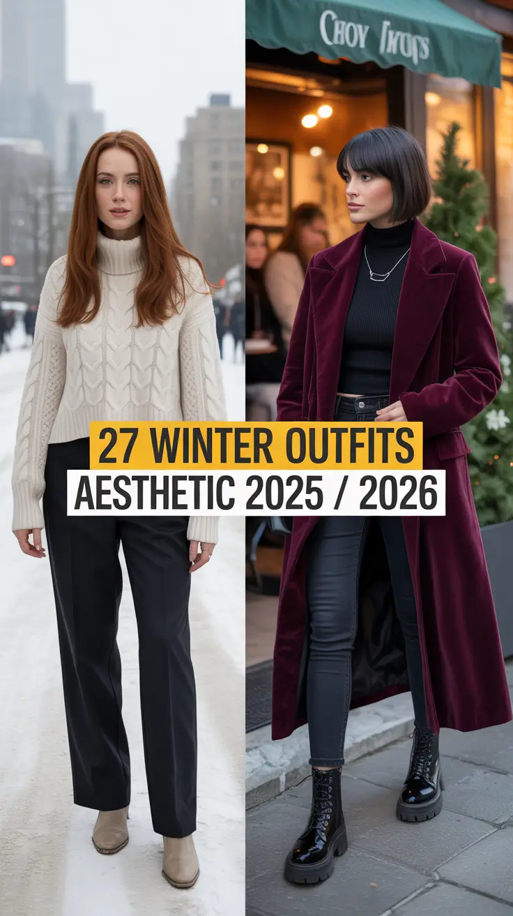 Winter Outfits Aesthetic 2025-2026: Bold Looks for Cool Weather Style